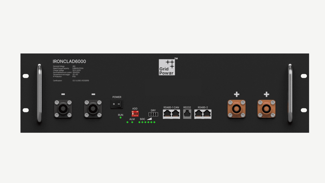 IRONCLAD6000 19'' 3U - 6kWh